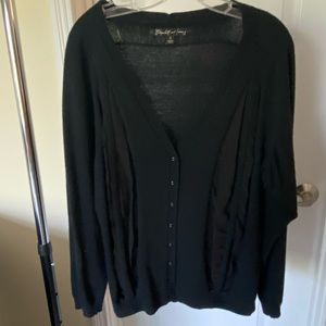 Elizabeth and James oversized black cardigan  Size small